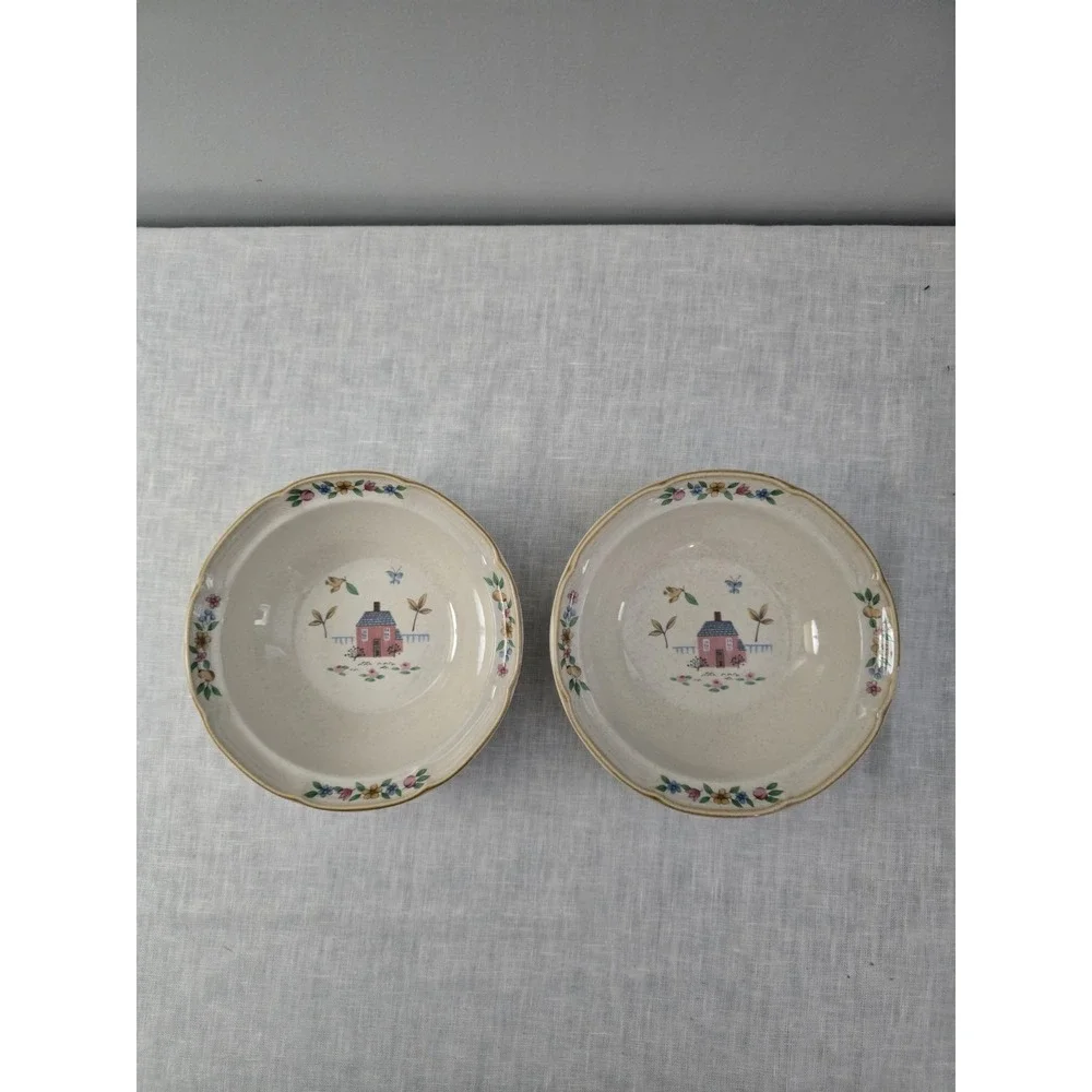 Vtg 90's Lot Of 2: International Heartland Bowls Cereal Soup House 6 3/4